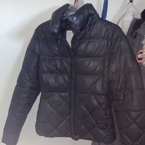 Black down puffer jacket
